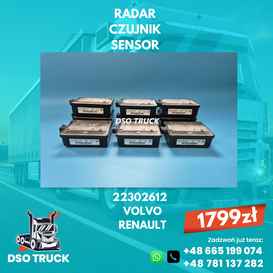 RADAR CZUJNIK SENSOR 22302612 RENAULT GAMA T RANGE VOLVO FH - Piezas de recambio: foto 1 RADAR CZUJNIK SENSOR 22302612 RENAULT GAMA T RANGE VOLVO FH - Piezas de recambio: foto 1