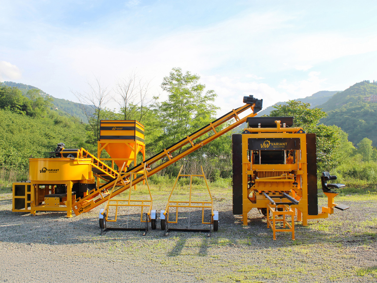 Block Macking Machine | 3.000 Concrete Block - 255 m² Paving Block | 30.000 USD - Máquina bloquera: foto 2 Block Macking Machine | 3.000 Concrete Block - 255 m² Paving Block | 30.000 USD - Máquina bloquera: foto 2