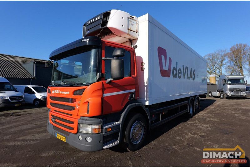 Scania P280 6x2*4 - Euro 5 - laadklep - 3 compartimenten Carrier - airco - camera - NL truck - vollucht - 3 pedalen - Frigorífico camión: foto 1 Scania P280 6x2*4 - Euro 5 - laadklep - 3 compartimenten Carrier - airco - camera - NL truck - vollucht - 3 pedalen - Frigorífico camión: foto 1