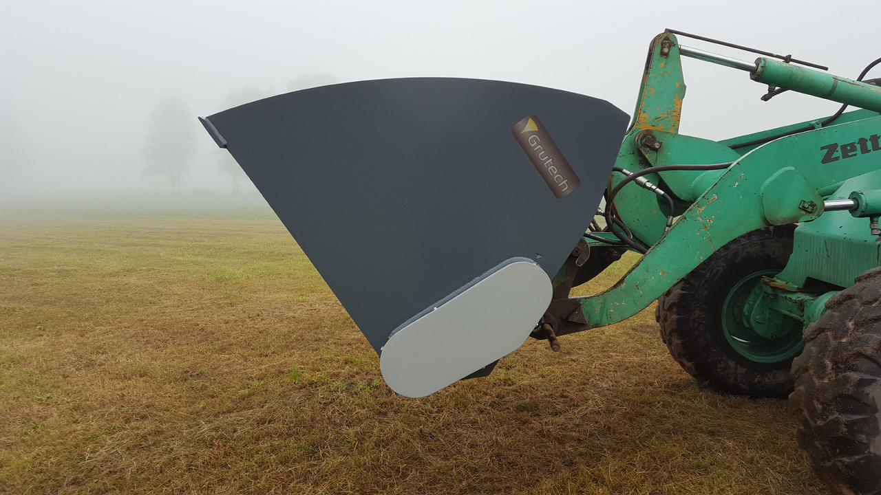 Cazo cargador para Maquinaria agrícola nuevo Grutech Futterverteiler / Bucket with screw / Godet avec vis / Cazo con sinfín /  Benna con coclea / Ковш со шнеком / Łyżka ze ślimakiem 1,6 m: foto 11