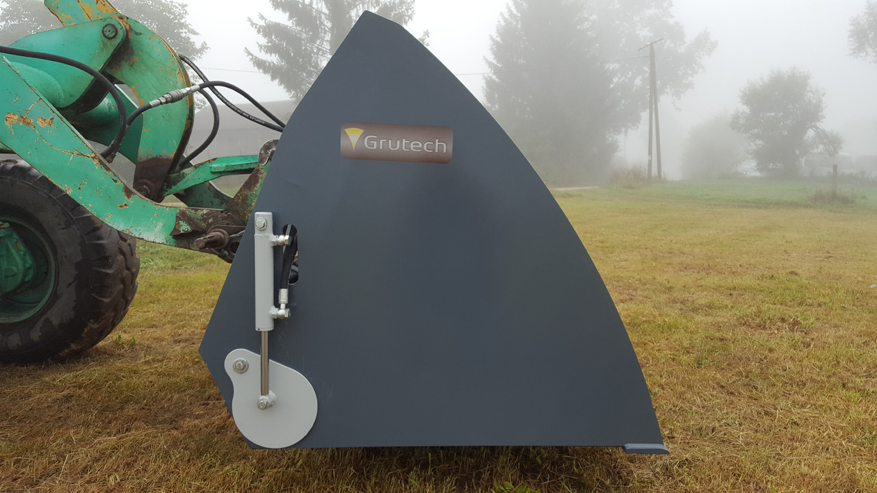 Cazo cargador para Maquinaria agrícola nuevo Grutech Futterverteiler / Bucket with screw / Godet avec vis / Cazo con sinfín /  Benna con coclea / Ковш со шнеком / Łyżka ze ślimakiem 1,6 m: foto 9