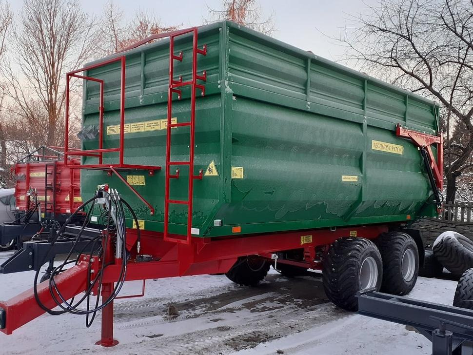 Remolque volquete agrícola nuevo Techmont Anhänger Tandemkipper / Trailer / Remorque / Rimorchio / Remolque tándem / Прицеп монолитный двухосный тандем / Przyczepa tandem PTTCW112 12 t: foto 8