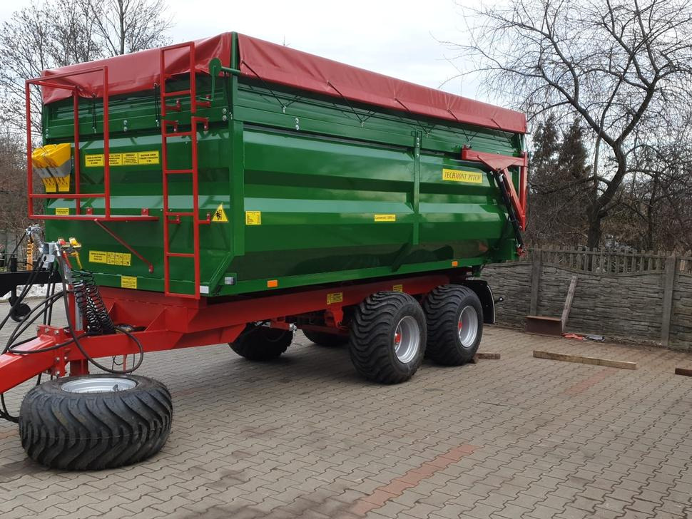 Remolque volquete agrícola nuevo Techmont Anhänger Tandemkipper / Trailer / Remorque / Rimorchio / Remolque tándem / Прицеп монолитный двухосный тандем / Przyczepa tandem PTTCW112 12 t: foto 20