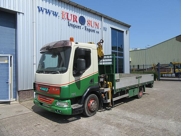 DAF DAF FA LF 45.160 & HIAB crane. - Camión caja abierta, Camión grúa: foto 1 DAF DAF FA LF 45.160 & HIAB crane. - Camión caja abierta, Camión grúa: foto 1