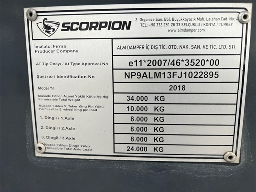 Volquete semirremolque Scorpion: foto 11