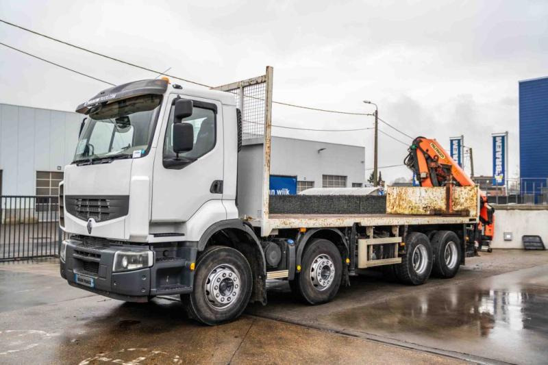 Camión caja abierta, Camión grúa Renault LANDER 380 DXI+PALFINGER 18002/4X: foto 8