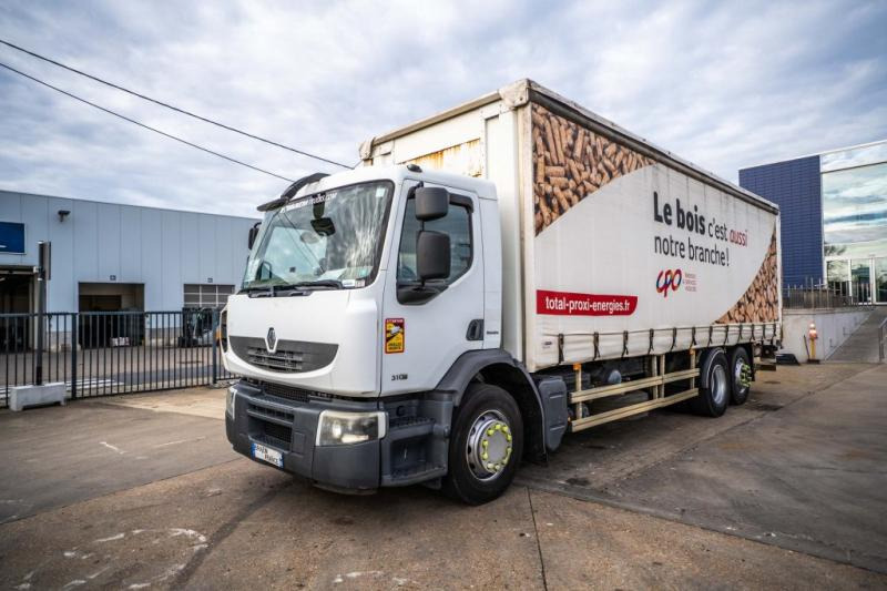 Renault PREMIUM 310 6X2 + Palfinger 2.5T - Camión lona: foto 1 Renault PREMIUM 310 6X2 + Palfinger 2.5T - Camión lona: foto 1