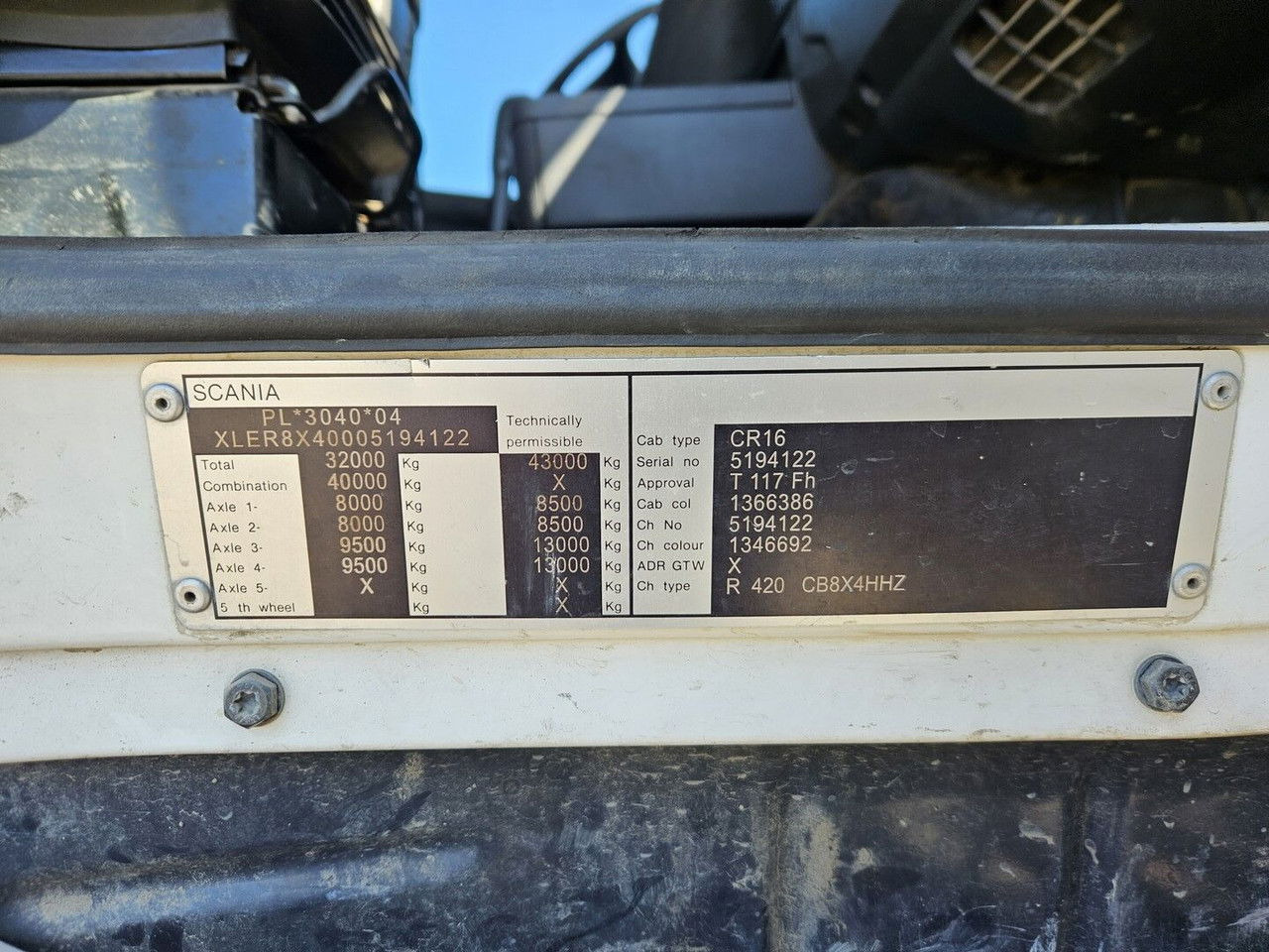 Volquete camión Scania R420 8x4 - Tipper - full spring - 2007 year: foto 25 Volquete camión Scania R420 8x4 - Tipper - full spring - 2007 year: foto 25