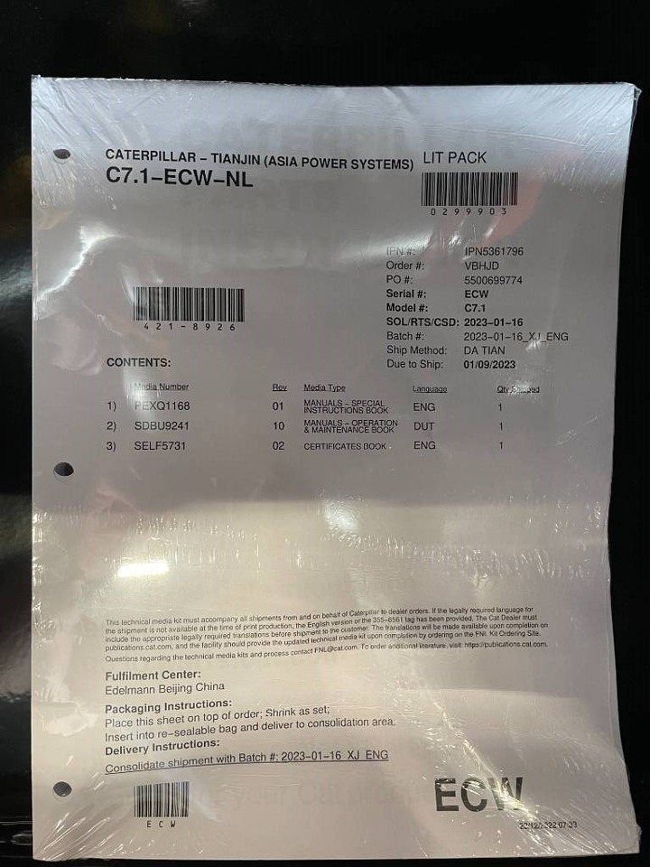 Generador industriale nuevo CAT DE220E0 - 220 kVA Generator - DPX-18018: foto 20
