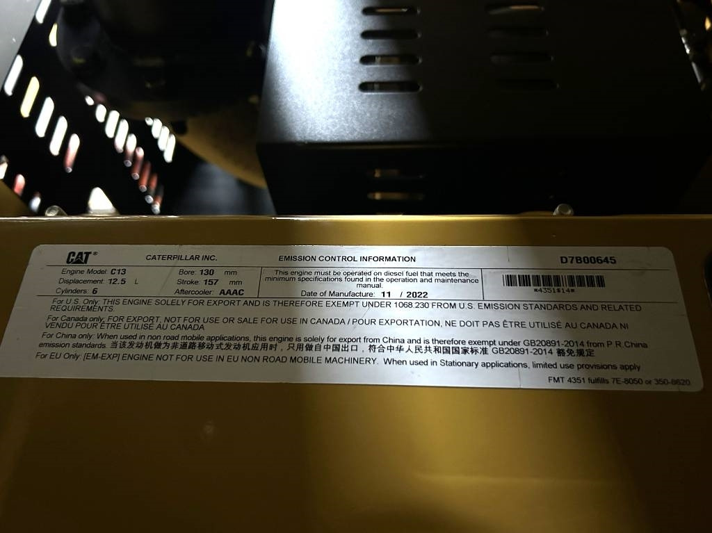 Generador industriale nuevo CAT DE450GC - 450 kVA Stand-by Generator - DPX-18219: foto 16 Generador industriale nuevo CAT DE450GC - 450 kVA Stand-by Generator - DPX-18219: foto 16