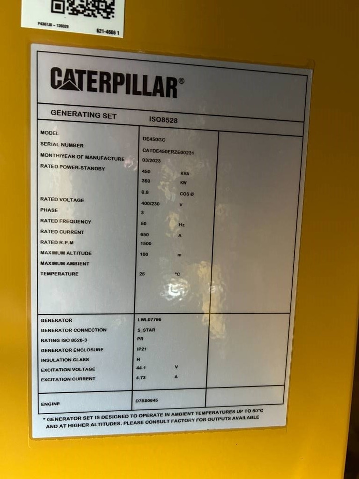 Generador industriale nuevo CAT DE450GC - 450 kVA Stand-by Generator - DPX-18219: foto 6 Generador industriale nuevo CAT DE450GC - 450 kVA Stand-by Generator - DPX-18219: foto 6