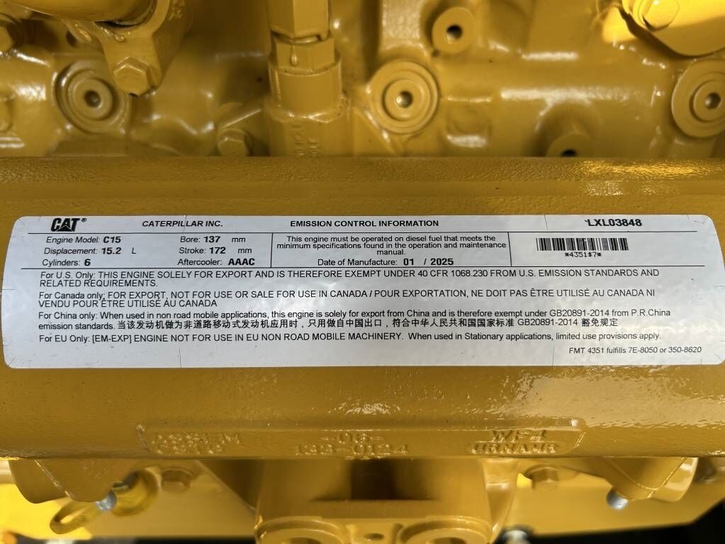Generador industriale CAT DE550E0 - C15 - 550 kVA Generator - DPX-18027: foto 17