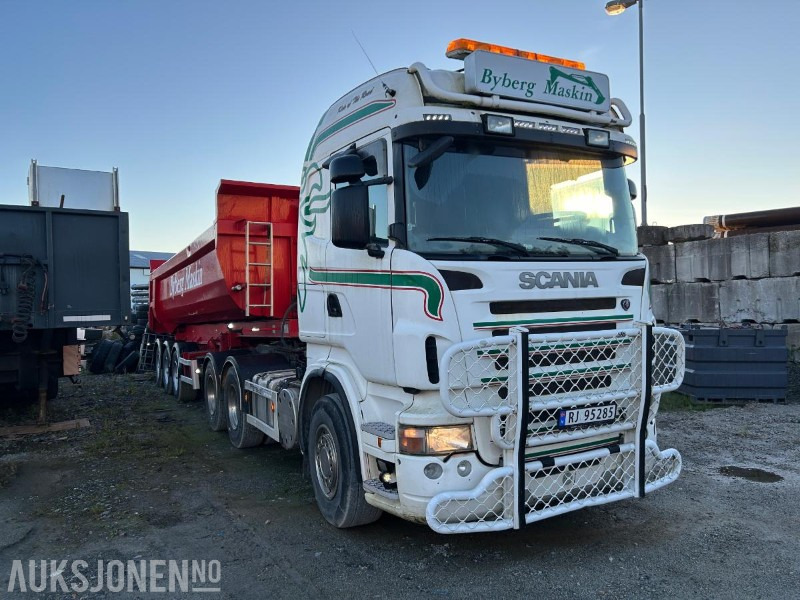 2009 Scania R560 Kombibil selges komplett Tippsemi og Maskinslep - Volquete camión: foto 5 2009 Scania R560 Kombibil selges komplett Tippsemi og Maskinslep - Volquete camión: foto 5