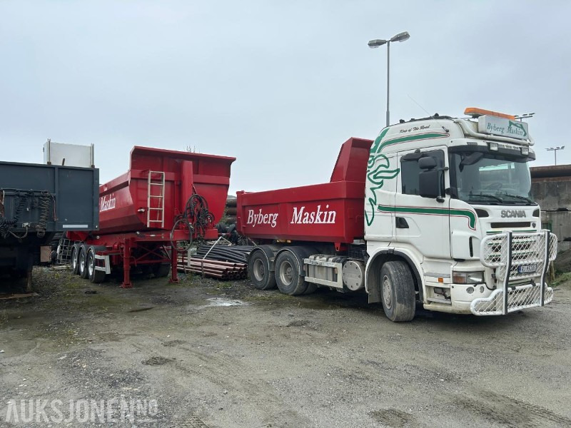 2009 Scania R560 Kombibil selges komplett Tippsemi og Maskinslep - Volquete camión: foto 2 2009 Scania R560 Kombibil selges komplett Tippsemi og Maskinslep - Volquete camión: foto 2