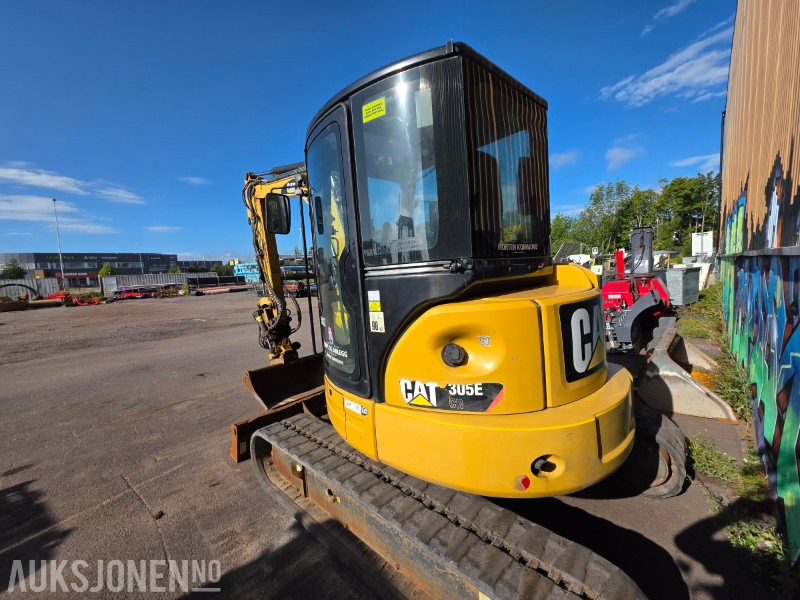2012 Cat 305E minigraver med pusseskuff - Engcon tiltrotator - Pusseskuff - S40 - Miniexcavadora: foto 3 2012 Cat 305E minigraver med pusseskuff - Engcon tiltrotator - Pusseskuff - S40 - Miniexcavadora: foto 3