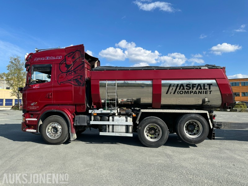2013 Scania R500 tippbil med asfaltbalje og tippkasse - Brøyterigget - Euro 5 - Volquete camión: foto 5 2013 Scania R500 tippbil med asfaltbalje og tippkasse - Brøyterigget - Euro 5 - Volquete camión: foto 5