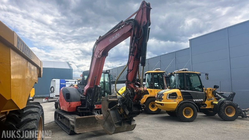 2014 Kubota KX080-4 Gravemaskin Engcon rototilt S40-hurtigfeste - Excavadora: foto 3 2014 Kubota KX080-4 Gravemaskin Engcon rototilt S40-hurtigfeste - Excavadora: foto 3