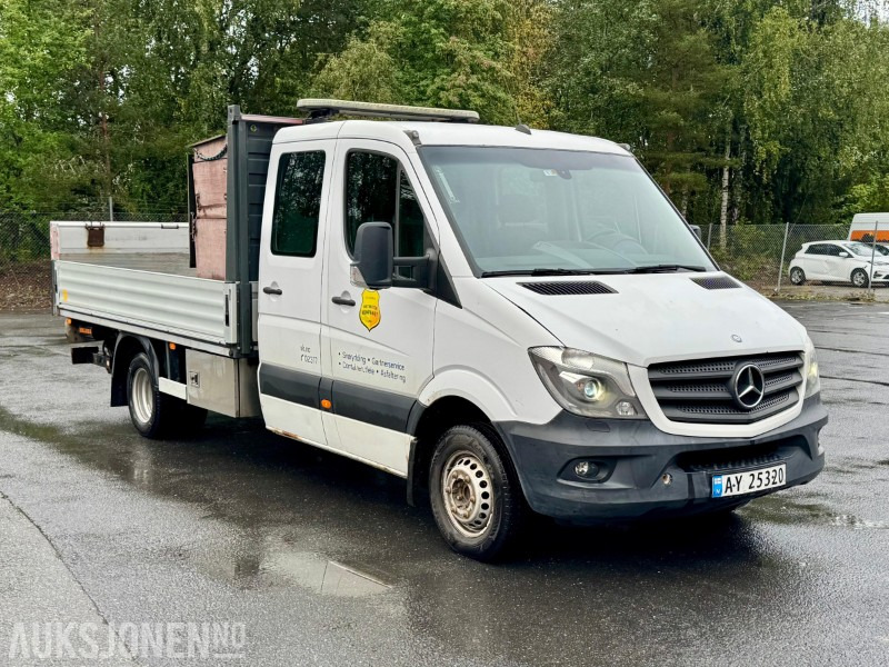 2014 Mercedes-Benz Sprinter 516 CDI planbil, 5-tonn, dobbelkabin, bakløft, lysbjelke - Camión caja abierta: foto 3 2014 Mercedes-Benz Sprinter 516 CDI planbil, 5-tonn, dobbelkabin, bakløft, lysbjelke - Camión caja abierta: foto 3