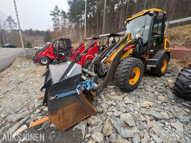 2016 JCB 409 T4 Hjullaster med skuffe og pallegaffel - Cargadora de ruedas: foto 1 2016 JCB 409 T4 Hjullaster med skuffe og pallegaffel - Cargadora de ruedas: foto 1