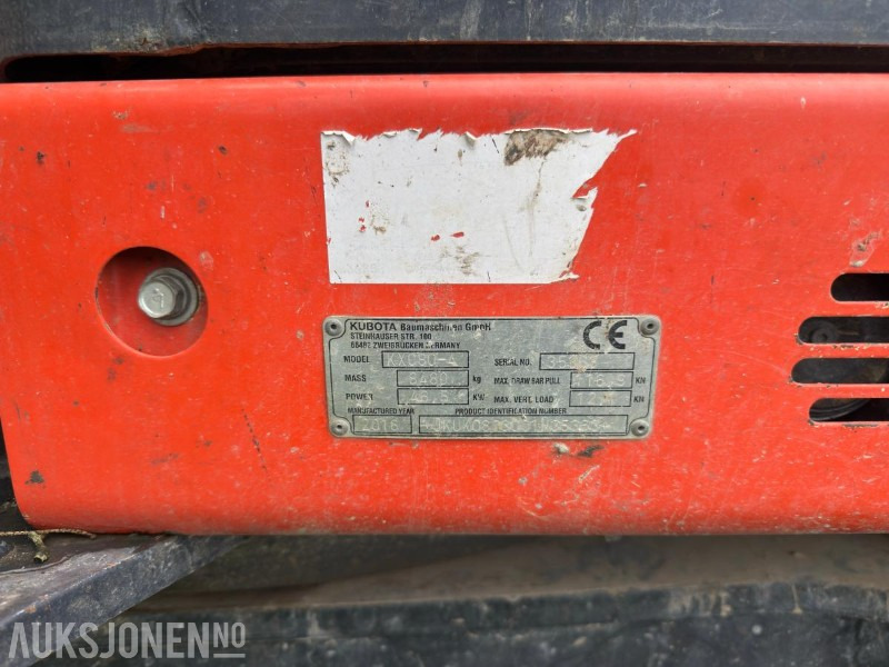 2016 Kubota KX080-4 Sentralsmøring Sertifisering 07/2025 - Excavadora: foto 5 2016 Kubota KX080-4 Sentralsmøring Sertifisering 07/2025 - Excavadora: foto 5
