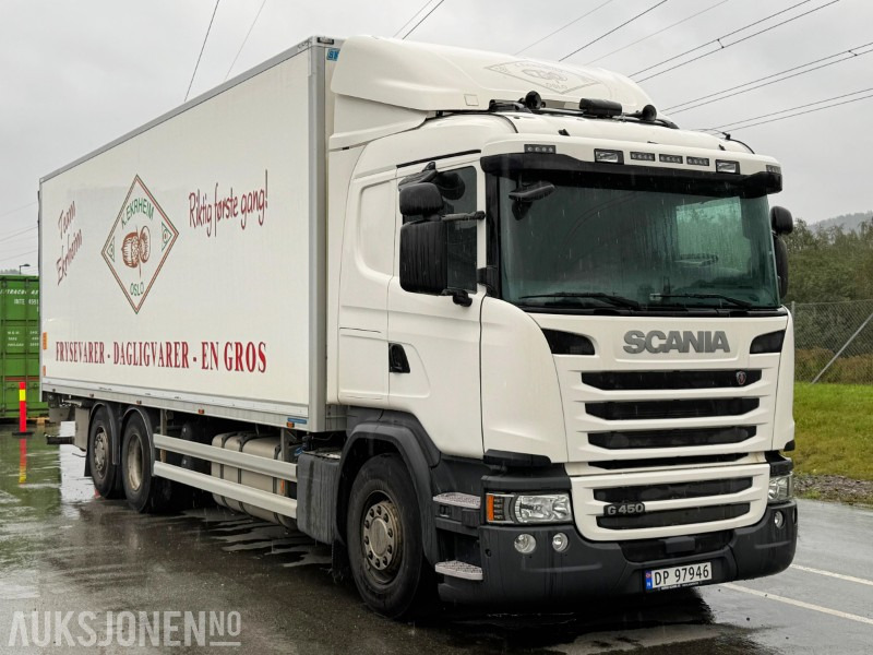 2016 Scania G450 med 2-soners kjøl- og frys, 1 eier, 2 kjølesoner, Gullavtale, Zepro, Onspot kjettinger, ryggekamera - Camión caja cerrada: foto 3 2016 Scania G450 med 2-soners kjøl- og frys, 1 eier, 2 kjølesoner, Gullavtale, Zepro, Onspot kjettinger, ryggekamera - Camión caja cerrada: foto 3
