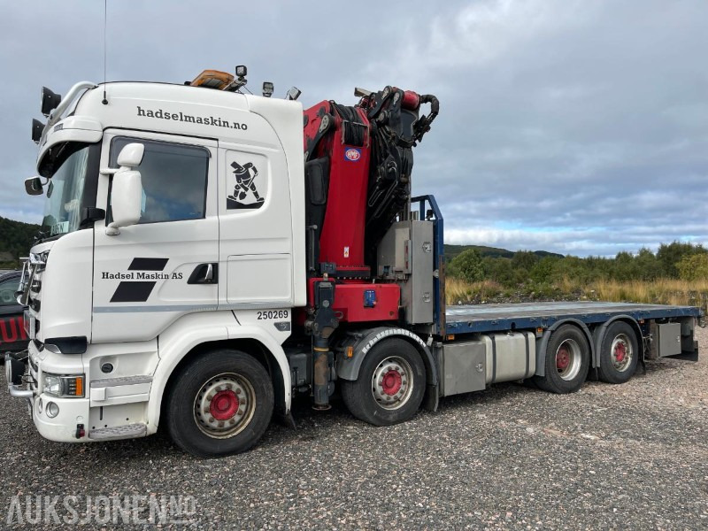 2016 Scania R-serie 8x2 HMF 85TM kranbil, Komplett karmsett, Kran sertifisert Aug 2025, Eu godkjent til 05.10.2026, klar til nye oppdrag ! - Camión grúa: foto 2 2016 Scania R-serie 8x2 HMF 85TM kranbil, Komplett karmsett, Kran sertifisert Aug 2025, Eu godkjent til 05.10.2026, klar til nye oppdrag ! - Camión grúa: foto 2