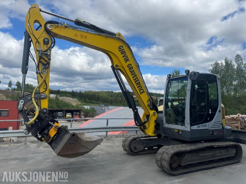 2016 Wacker Neuson ET 90 GRAVEMASKIN MED ROTOTILT, SENTRALSMØRING OG 3 SKUFFER - Excavadora: foto 2 2016 Wacker Neuson ET 90 GRAVEMASKIN MED ROTOTILT, SENTRALSMØRING OG 3 SKUFFER - Excavadora: foto 2