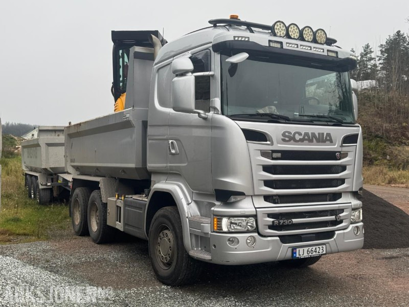 2017 Scania R730 tippbil med Maur trippelkjerre / EURO 6 / 6X4 - Volquete camión: foto 5 2017 Scania R730 tippbil med Maur trippelkjerre / EURO 6 / 6X4 - Volquete camión: foto 5
