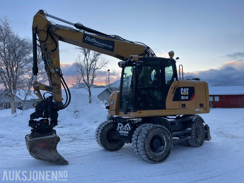 2019 Cat M314F Hjulgraver, 4840 timer, Tiltrotator, S60, maskinstyring, sertifisert til Juli 2026 - Excavadora: foto 1 2019 Cat M314F Hjulgraver, 4840 timer, Tiltrotator, S60, maskinstyring, sertifisert til Juli 2026 - Excavadora: foto 1