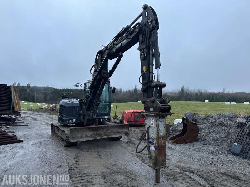 2019 Eurocomach 100TR 10-tonns gravemaskin, S50, 2 skuffer, Pigghammer - Excavadora: foto 3 2019 Eurocomach 100TR 10-tonns gravemaskin, S50, 2 skuffer, Pigghammer - Excavadora: foto 3