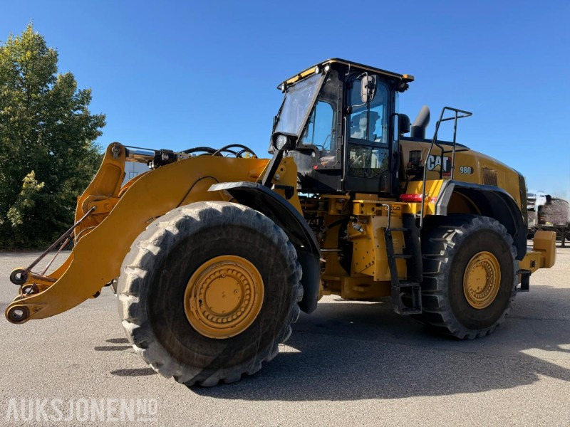 2021 Cat 980 Skuff 6.5 m3 Pon/Cat -3860t - servicehistorikk - Cargadora de ruedas: foto 1 2021 Cat 980 Skuff 6.5 m3 Pon/Cat -3860t - servicehistorikk - Cargadora de ruedas: foto 1