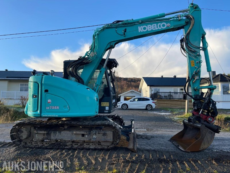 Miniexcavadora 2021 Kobelco SK75SR-7 Gravemaskin med skjær, tiltrotator med gripekassett, nylig sertifisert, kun 2400 timer: foto 8 Miniexcavadora 2021 Kobelco SK75SR-7 Gravemaskin med skjær, tiltrotator med gripekassett, nylig sertifisert, kun 2400 timer: foto 8