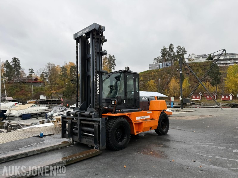 Doosan D160S-5 - 867 timer - Ny godkjenning- gaffel forlengere - Equipo de manutención: foto 2 Doosan D160S-5 - 867 timer - Ny godkjenning- gaffel forlengere - Equipo de manutención: foto 2