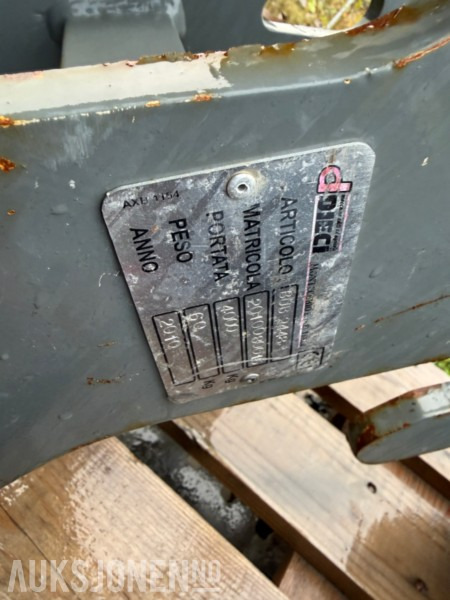 2010 Dieci BUB 2448 lastekrok 4 tonn - Implemento para Maquinaria de construcción: foto 4 2010 Dieci BUB 2448 lastekrok 4 tonn - Implemento para Maquinaria de construcción: foto 4