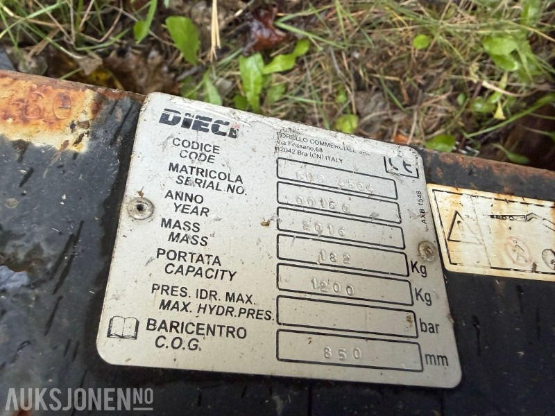 2016 Dieci DIECI løftebom / kranarm (1,2 tonn kapasitet) - Implemento para Maquinaria de construcción: foto 3 2016 Dieci DIECI løftebom / kranarm (1,2 tonn kapasitet) - Implemento para Maquinaria de construcción: foto 3