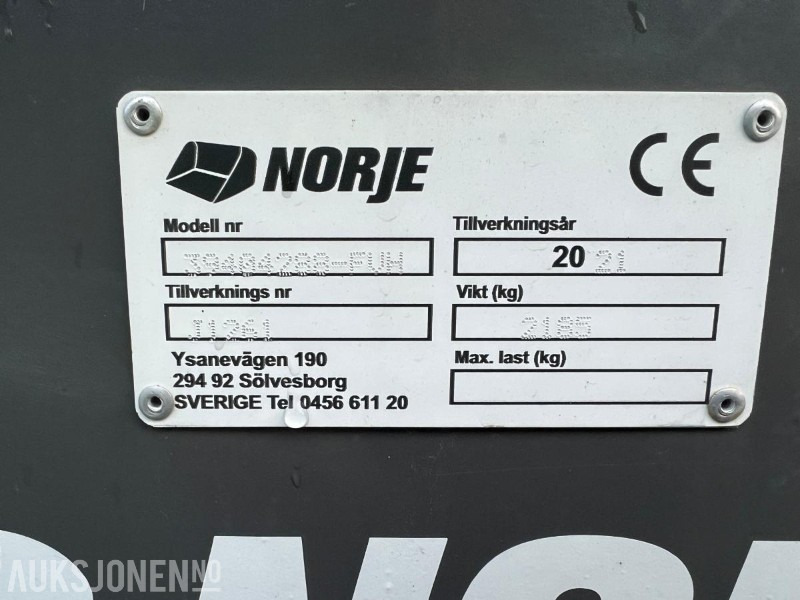 2021 Norje Justeringsbjelke/avrettningsbjelke 2880 mm - Implemento para Maquinaria de construcción: foto 3 2021 Norje Justeringsbjelke/avrettningsbjelke 2880 mm - Implemento para Maquinaria de construcción: foto 3