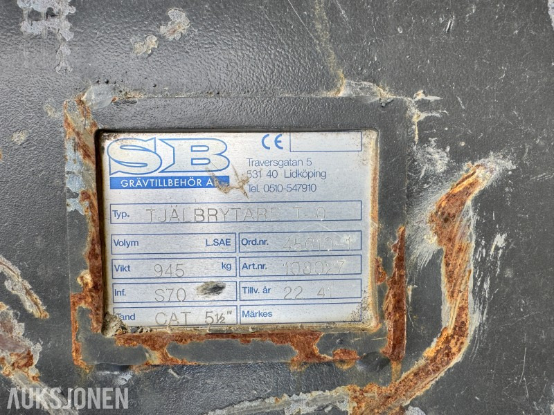 2022 SB ripper med S70 feste - Implemento para Maquinaria de construcción: foto 3 2022 SB ripper med S70 feste - Implemento para Maquinaria de construcción: foto 3