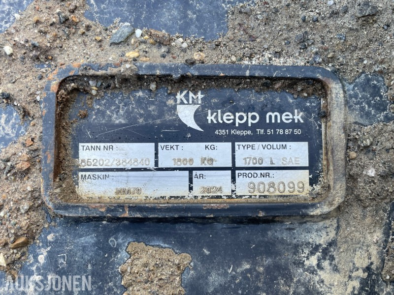 2024 Andre Klepp Mek Lasteskuffe 1700L, KM70 - Implemento para Maquinaria de construcción: foto 2 2024 Andre Klepp Mek Lasteskuffe 1700L, KM70 - Implemento para Maquinaria de construcción: foto 2