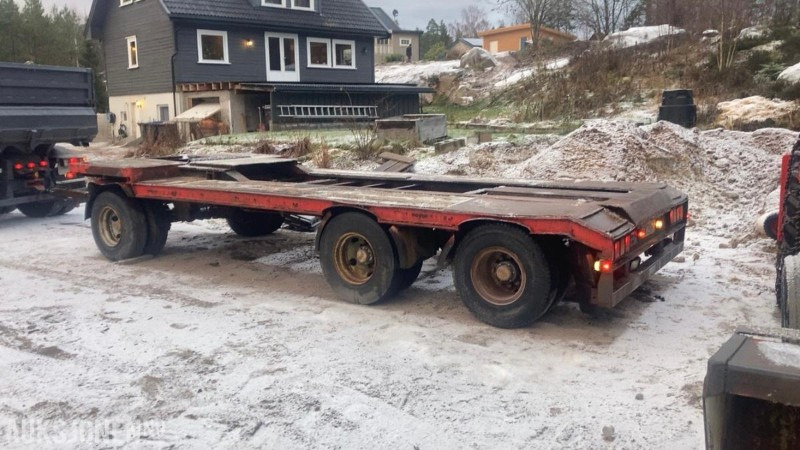 1981 Trailer-Bygg Tøm-26 maskintralle - Remolque: foto 1 1981 Trailer-Bygg Tøm-26 maskintralle - Remolque: foto 1