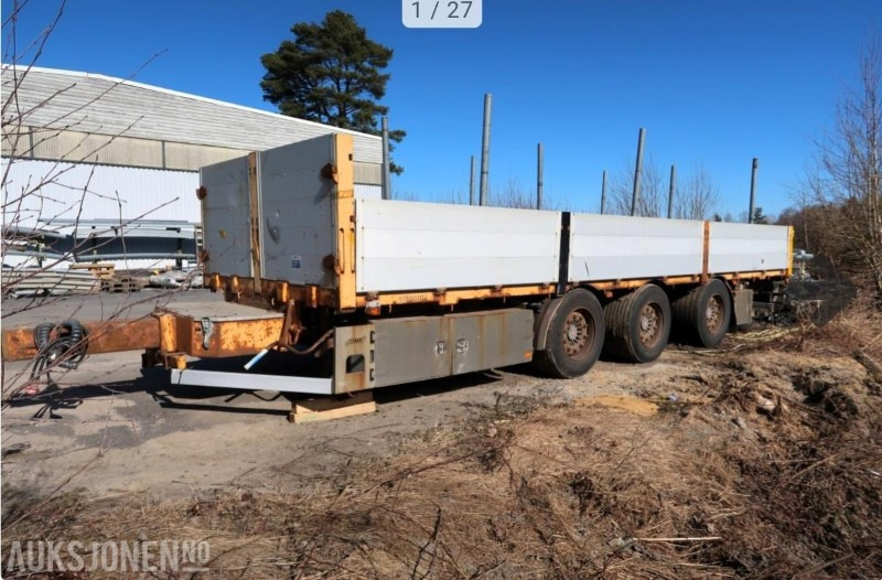 2008 Närko C3 3 akslet kjerre med lemmer Luft Ny bunn - Remolque: foto 1 2008 Närko C3 3 akslet kjerre med lemmer Luft Ny bunn - Remolque: foto 1