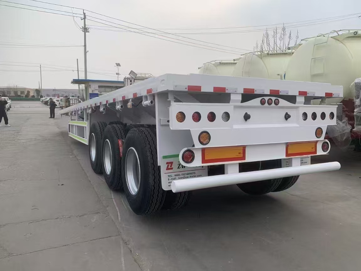 ZHICHENG Semi Flat Bed Low Bed in New or Used with 3 Axles 4 Axles - Góndola rebajadas semirremolque: foto 4 ZHICHENG Semi Flat Bed Low Bed in New or Used with 3 Axles 4 Axles - Góndola rebajadas semirremolque: foto 4