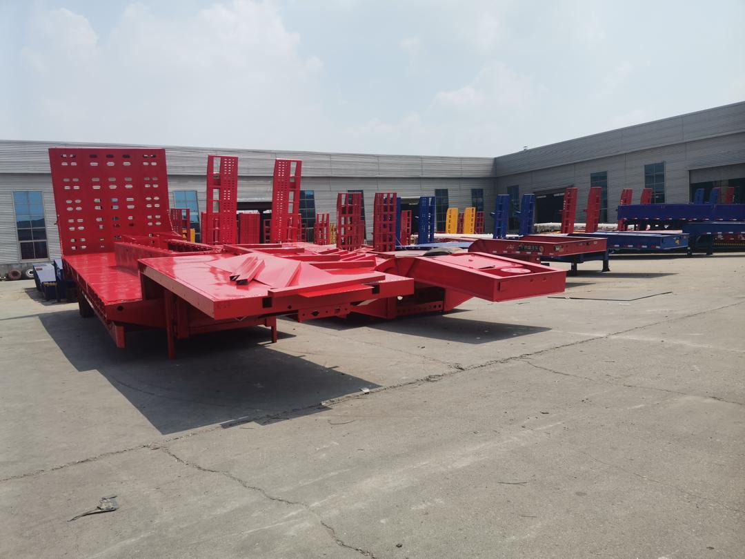Góndola rebajadas semirremolque nuevo ZHICHENG Semi Flat Bed New or Used Low Bed in Length 8m,10,12m, 14m, 16m: foto 6