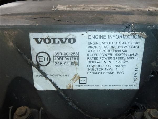 Volvo D13A400 EC01 Volvo FM, FMX - Motor para Camión: foto 3 Volvo D13A400 EC01 Volvo FM, FMX - Motor para Camión: foto 3