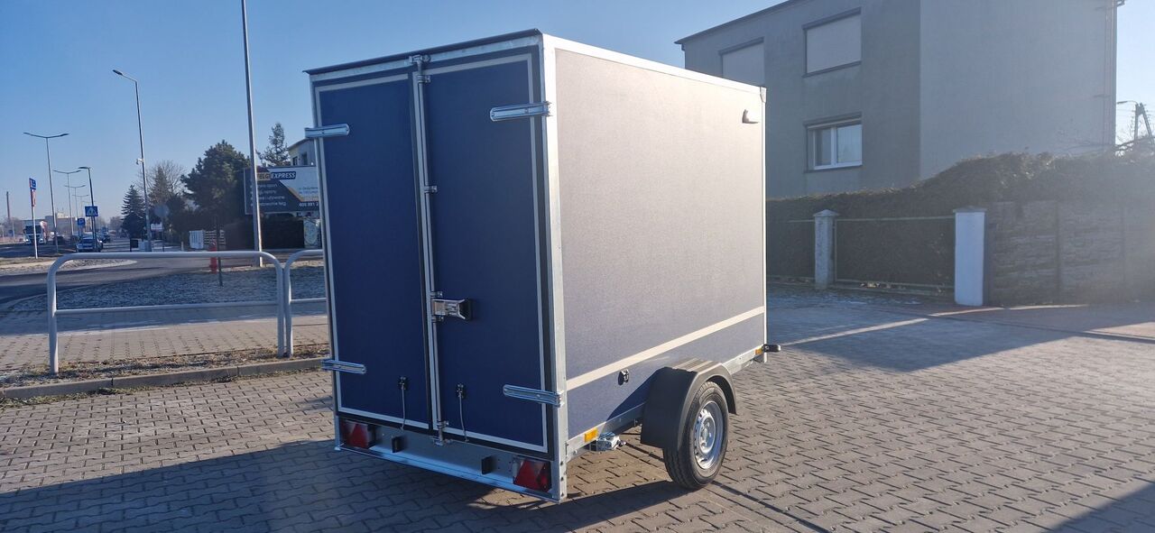 Przyczepa Nowa Kontener Furgon Ciężarowa 750kg Najtaniej w kraju - Remolque de coche: foto 1 Przyczepa Nowa Kontener Furgon Ciężarowa 750kg Najtaniej w kraju - Remolque de coche: foto 1