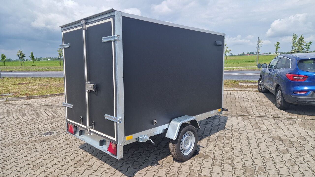 Przyczepa Nowa biała kontener furgon ciężarowa 250 x 150x 150 - Remolque de coche: foto 3 Przyczepa Nowa biała kontener furgon ciężarowa 250 x 150x 150 - Remolque de coche: foto 3