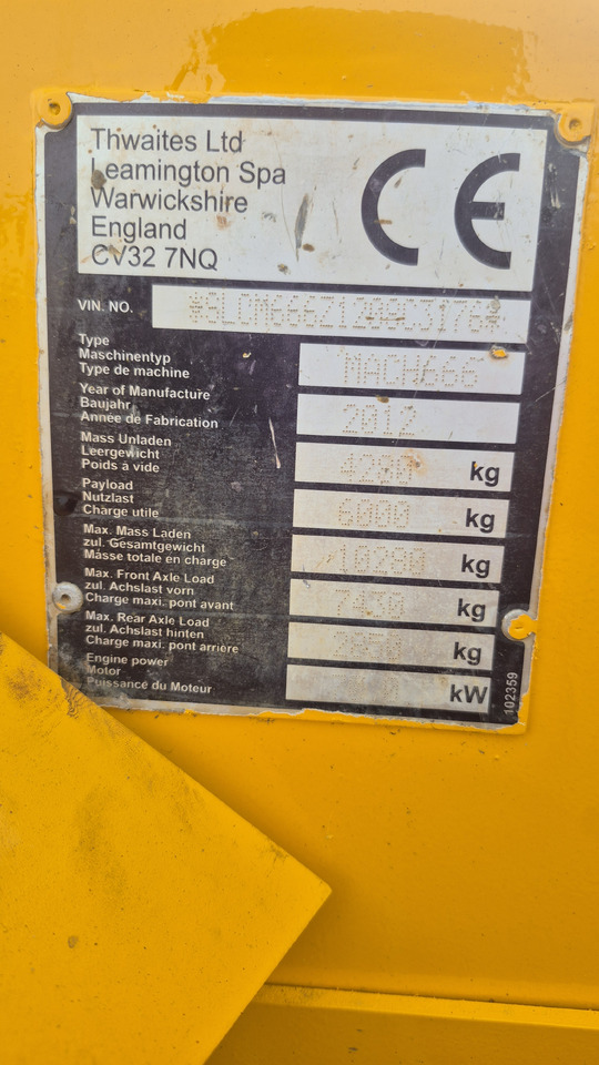 Minicargadora THWAITES MACH666 6 TON: foto 13 Minicargadora THWAITES MACH666 6 TON: foto 13