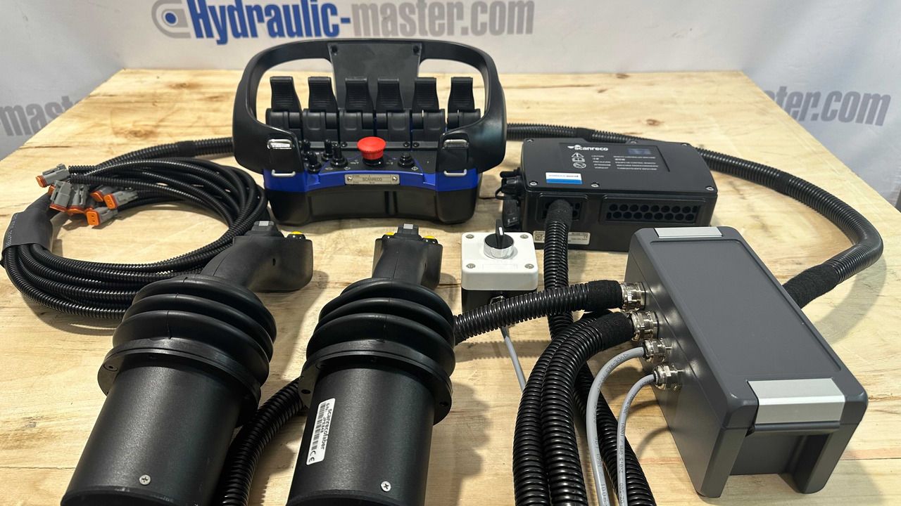 Control Set Radio Remote Scanreco RC400 and JP Joysticks PWM for Nordhydraulic, Kubota, Parker - Maquinaria forestal: foto 1 Control Set Radio Remote Scanreco RC400 and JP Joysticks PWM for Nordhydraulic, Kubota, Parker - Maquinaria forestal: foto 1