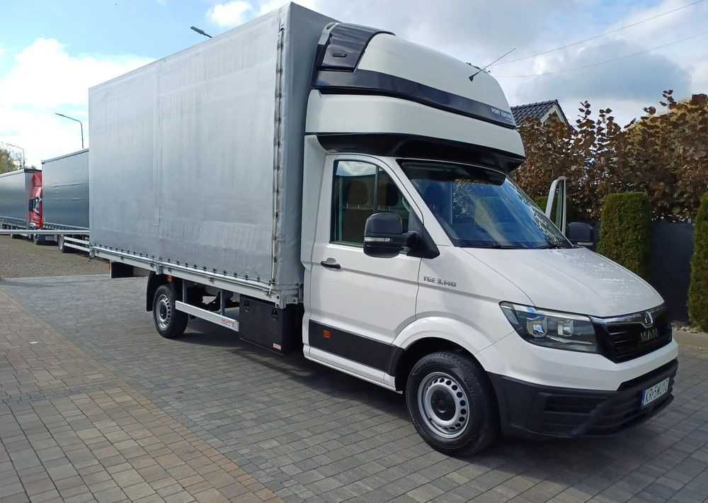 MAN TGE 10 PALET zaw.poduszki 2021r EURO 6 - Furgoneta con caja de lona: foto 1 MAN TGE 10 PALET zaw.poduszki 2021r EURO 6 - Furgoneta con caja de lona: foto 1