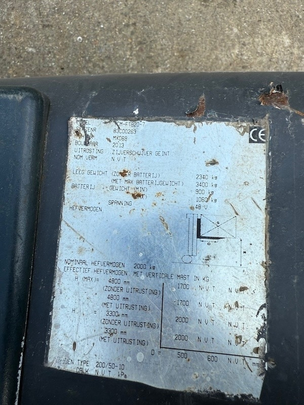 TCM FTB 20-7 - Carretilla elevadora eléctrica: foto 5 TCM FTB 20-7 - Carretilla elevadora eléctrica: foto 5