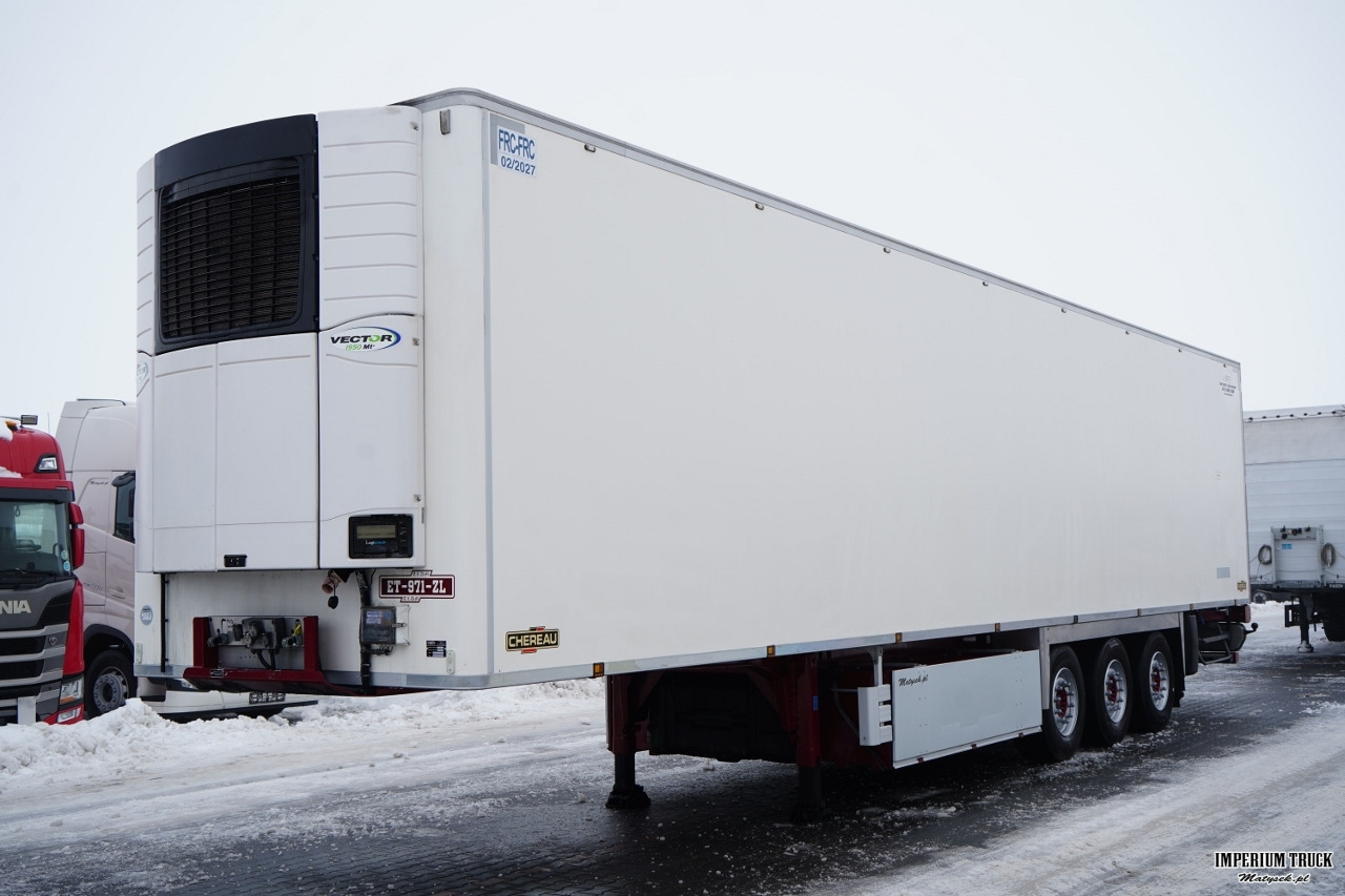 CHEREAU / CHŁODNIA / CARRIER VECTOR 1950 MT / MULTITEMPERATURA / OŚ PODNOSZONA / SAF / KOSZ NA PALETY - Frigorífico semirremolque: foto 1 CHEREAU / CHŁODNIA / CARRIER VECTOR 1950 MT / MULTITEMPERATURA / OŚ PODNOSZONA / SAF / KOSZ NA PALETY - Frigorífico semirremolque: foto 1